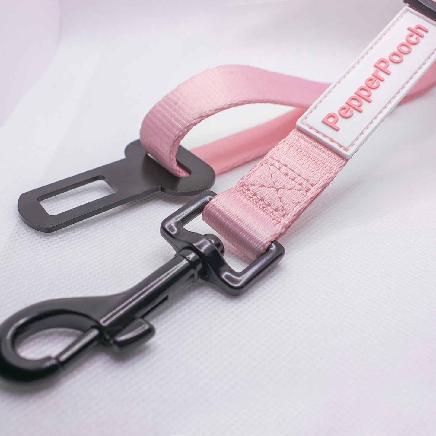 Doggy Seatbelt: Pastel Pink (Adjustable Size)