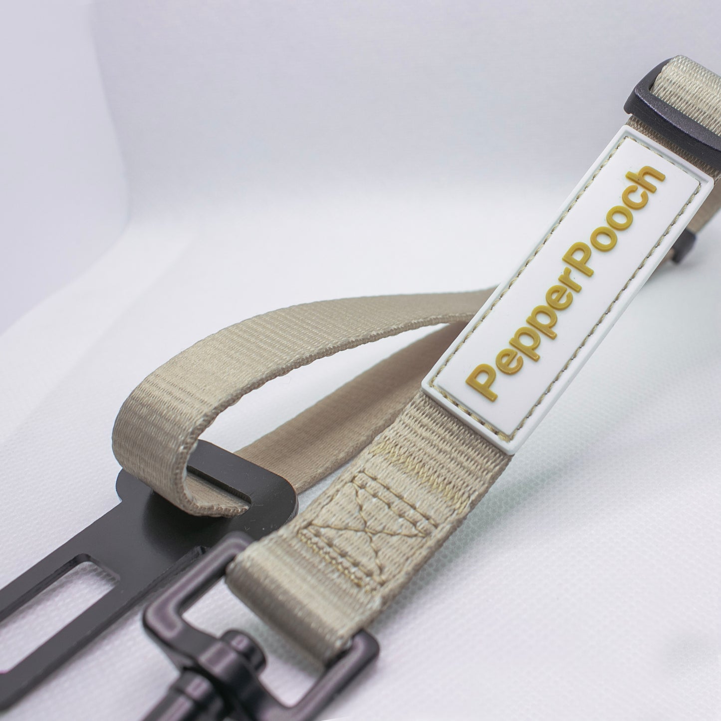 Doggy Seatbelt: Beige (Adjustable Size)